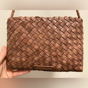 Loeffler Randall Madison Woven Crossbody in Safari